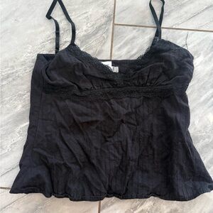 Princess Polly Black Lace Cami Top